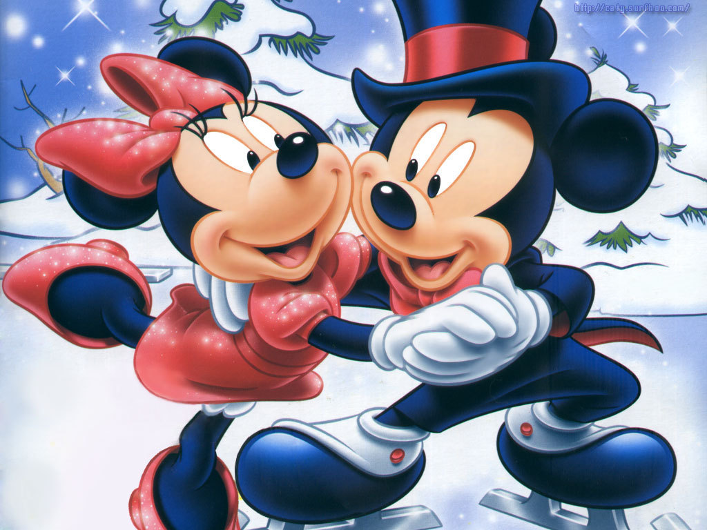 BAÚL DE NAVIDAD: Fondos Minnie Mouse y Mickey Mouse en Navidad