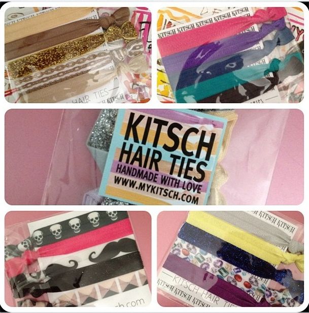 cat eyes & skinny jeans A Kiss for KITSCH Hair Ties Review