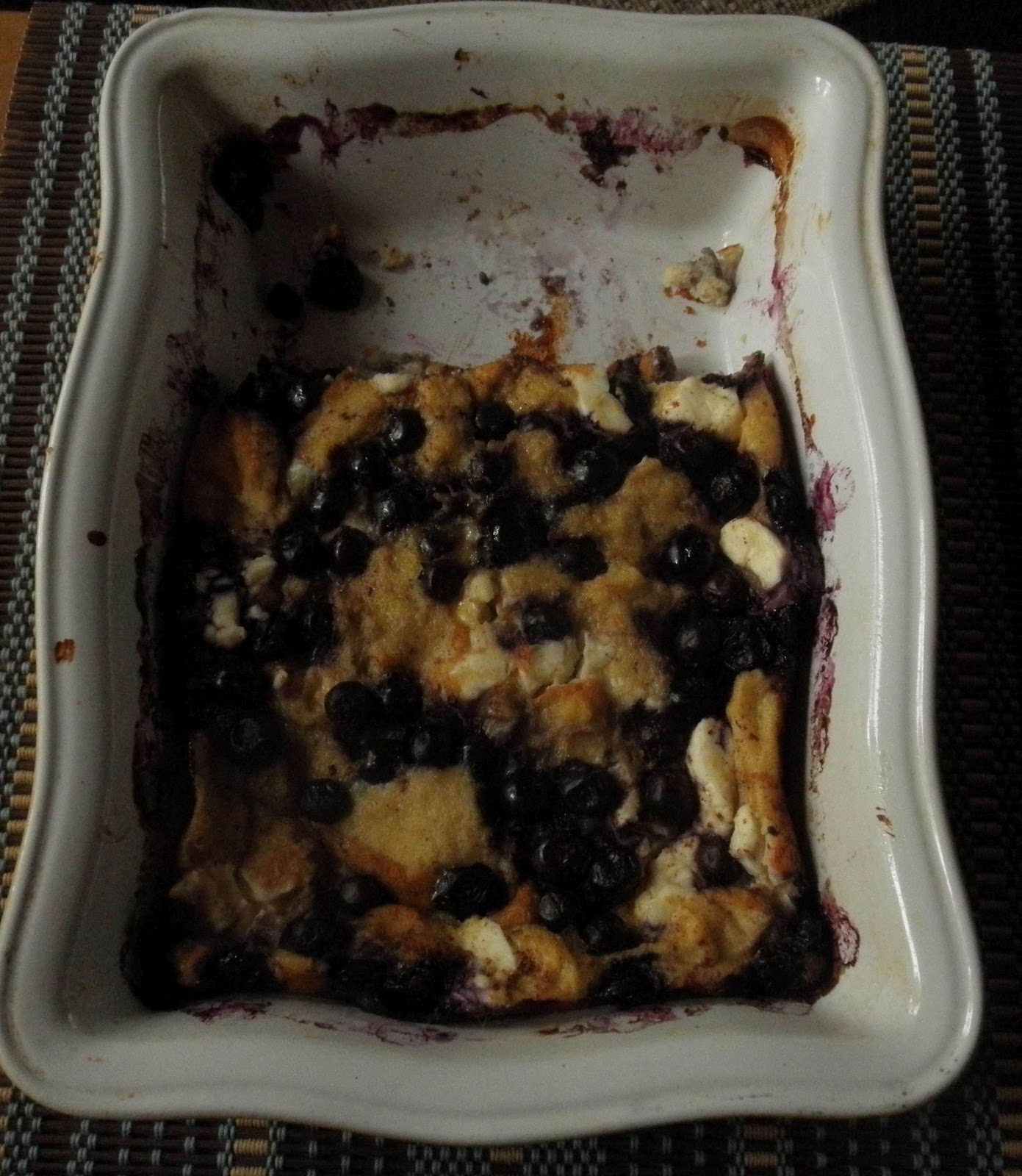 Sprigs of Rosemary Blueberry Breakfast Strata