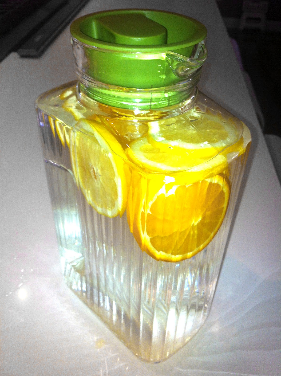 Me, My Food, & My Creativity Orange & Lemon Infused Water