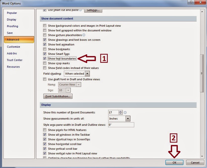 cara memunculkan garis di word