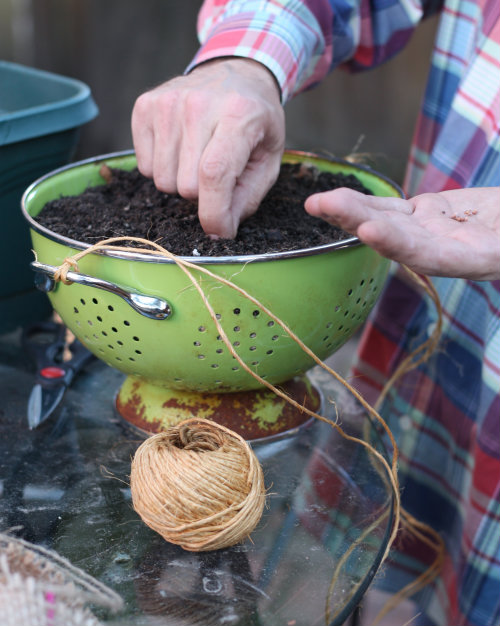 How To Recycled Colander Planter 17 Apart