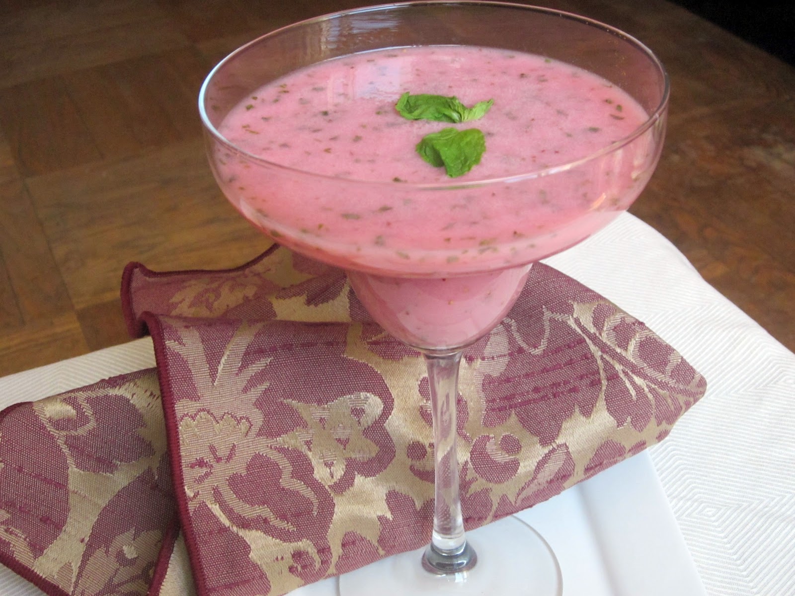 Hungry Couple Creamy Strawberry Mint Daiquiri