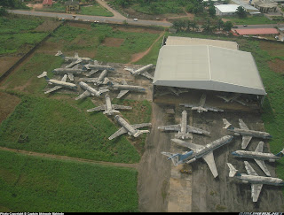 Nigeria's numerous aircraft boneyard