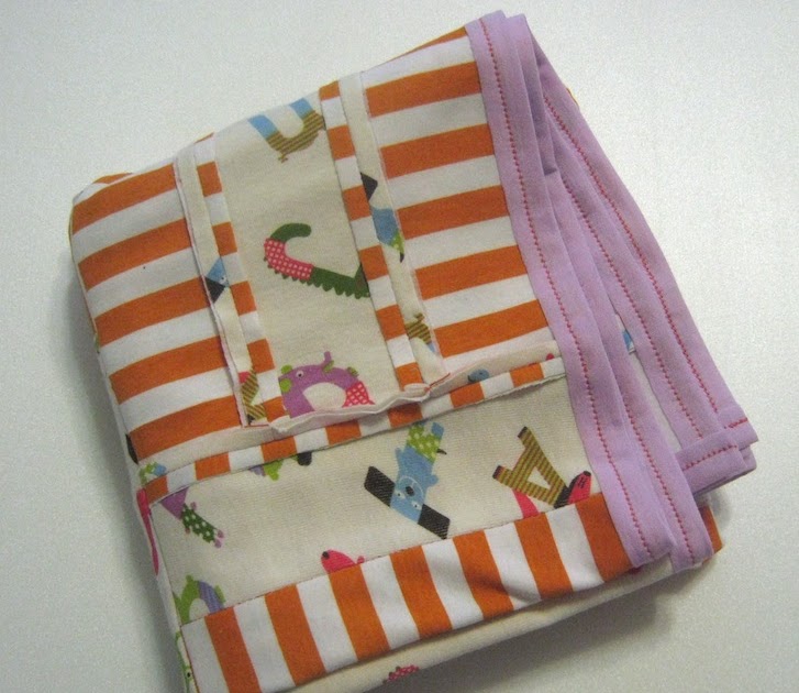 Beeinspired Jersey knit baby quilt tutorial