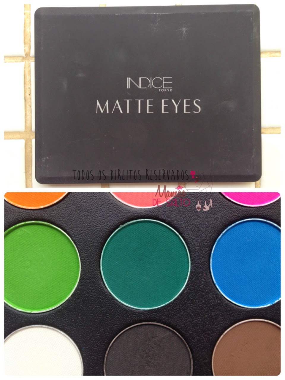 paleta sombras matte eyes indice tokyo => blog Mamãe de Salto