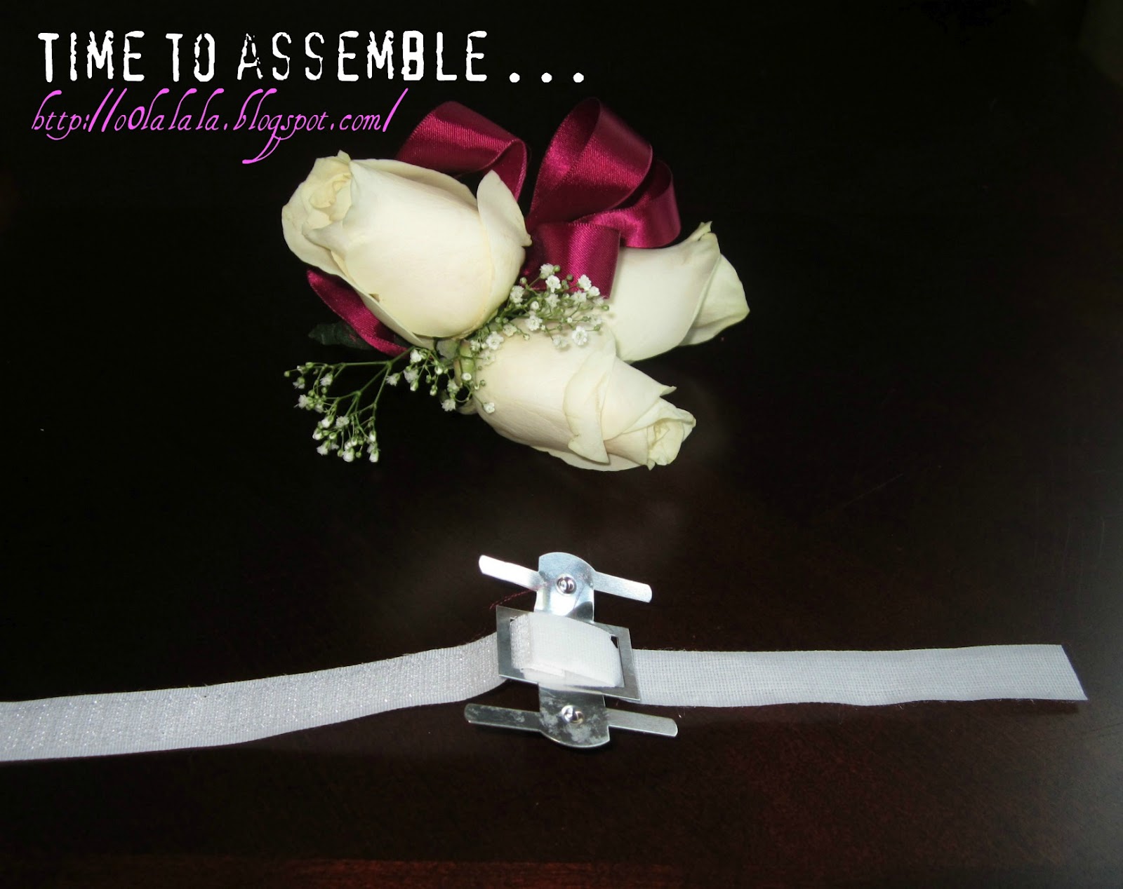 o0LaLaLa DIY WRIST CORSAGE FOR PROM OR A WEDDING