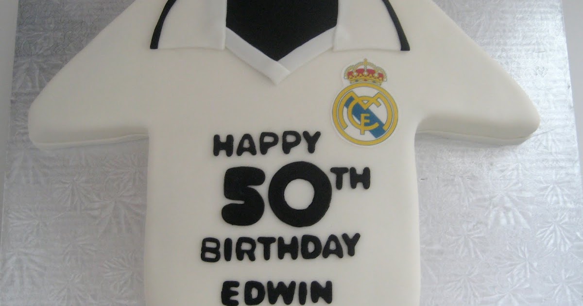 Cake Bites Real Madrid Soccer Jersey Cake