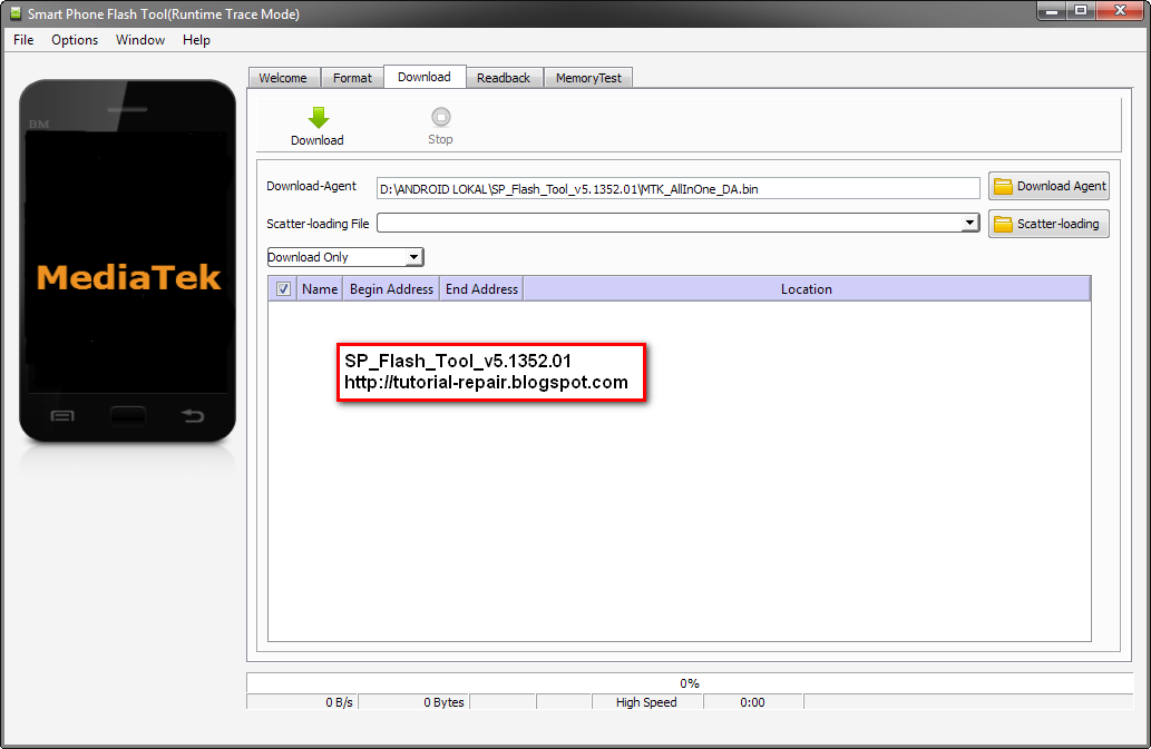 MTK Android Flasher Update - SP Flash Tool v5.1352.01 ...