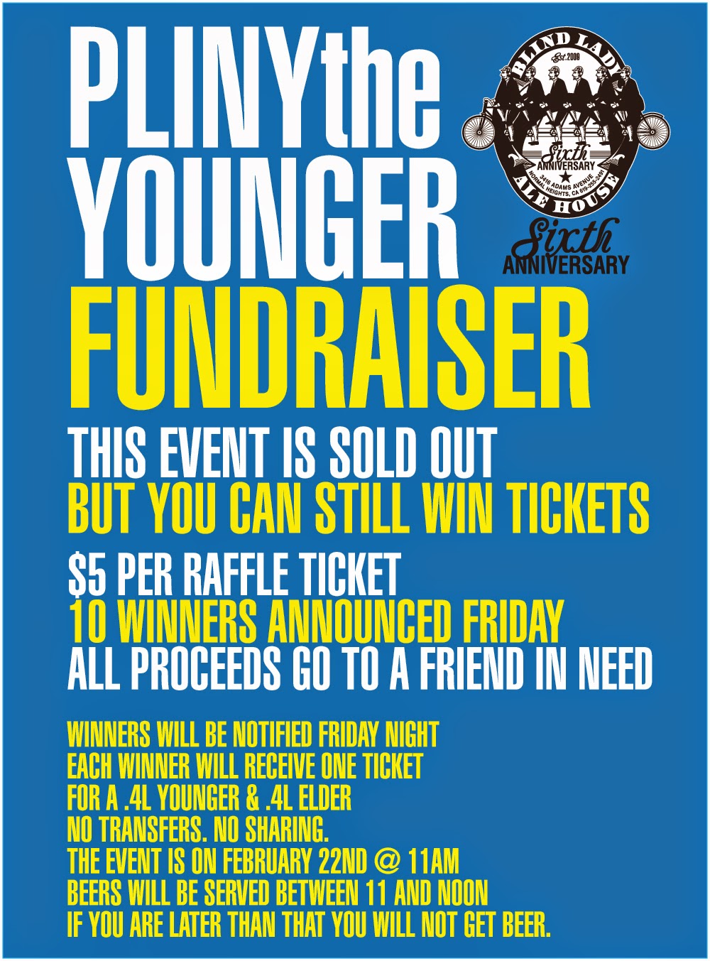blind lady ale house pty fundraiser raffle fundraiser raffle
