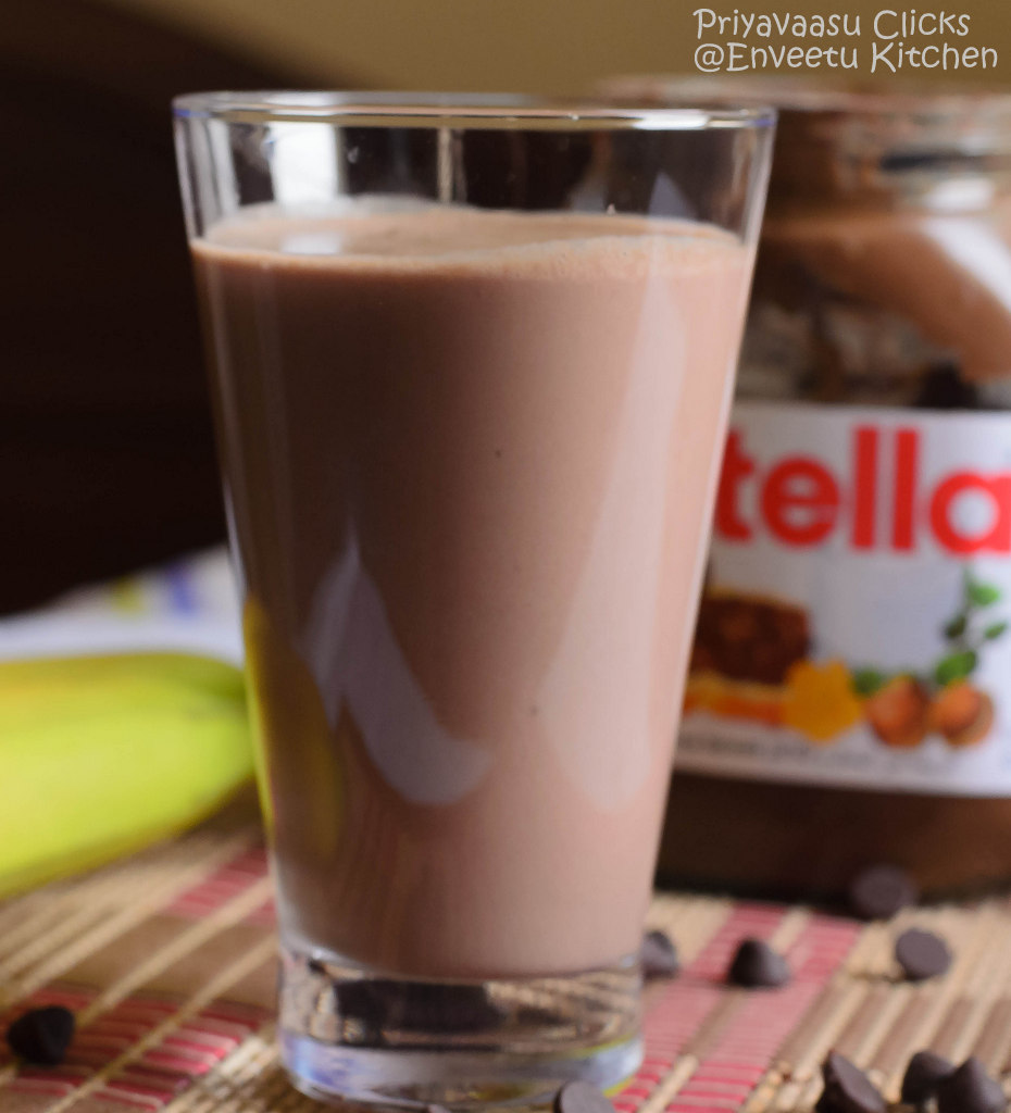 Banana Nutella Smoothie I Camp in my Kitchen