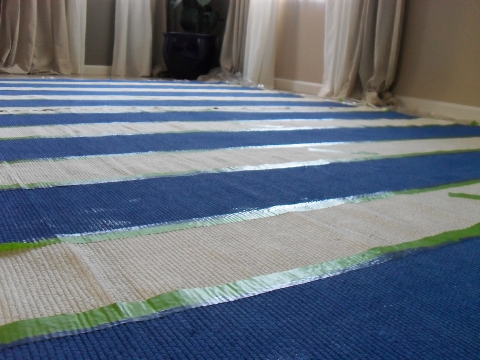 How to Paint a Rug Part 1