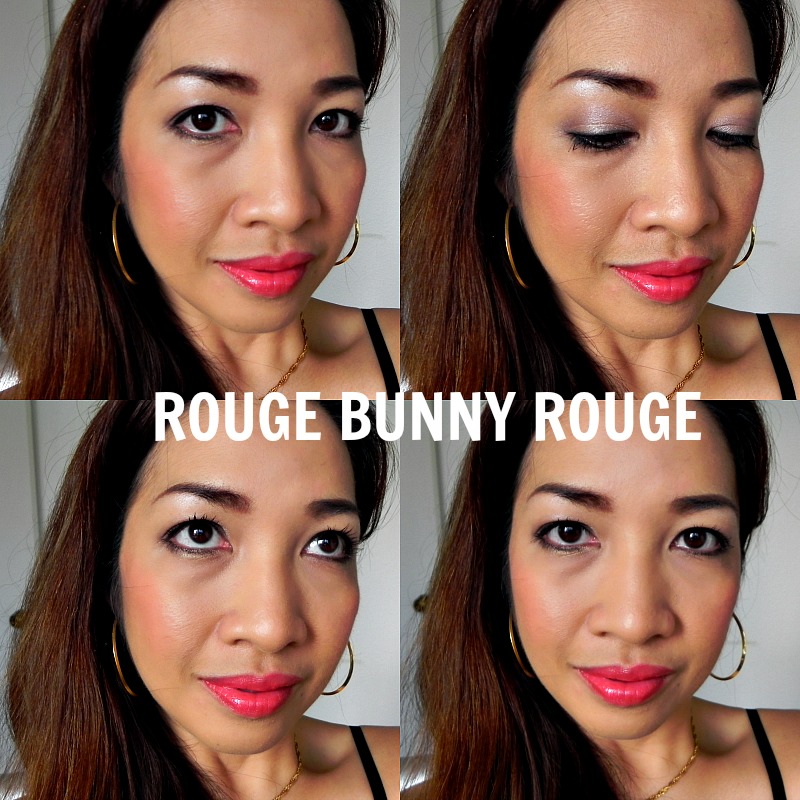 review Rouge Bunny Rouge original skin blush, orpheline swatch, review succulence of dew sheer lipstick dissolved in dreams, swatch, photo
