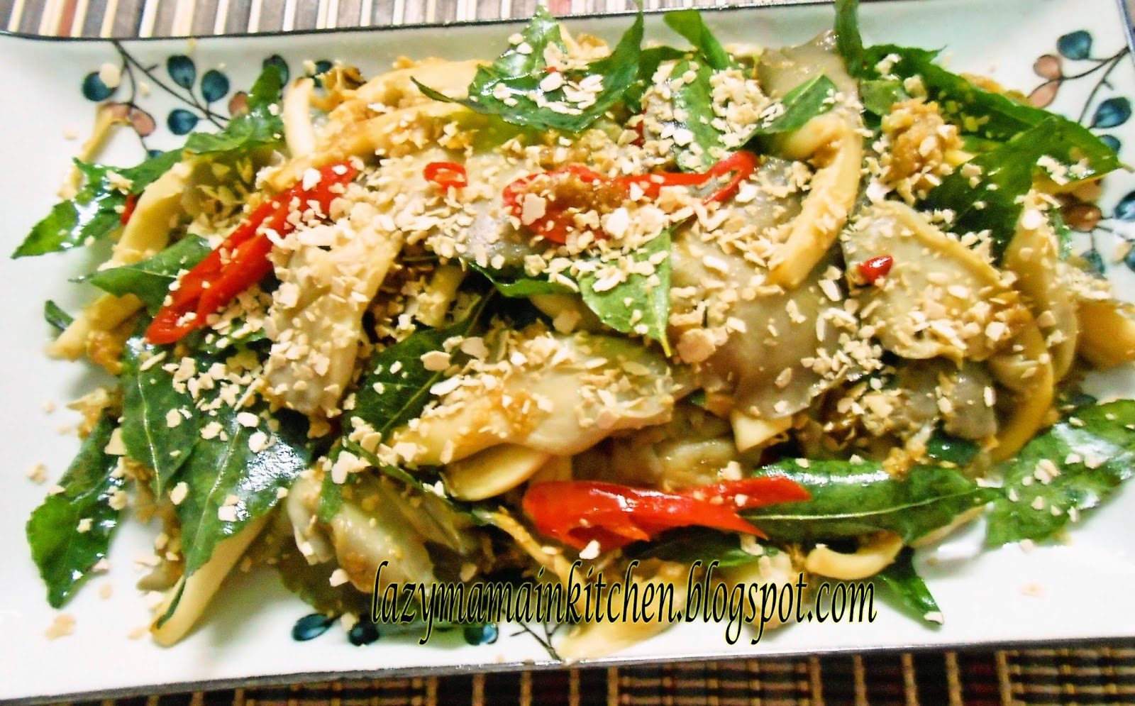 FoodHome Sweet Home Vegetarian Dish Fried Mushrooms with Nestum