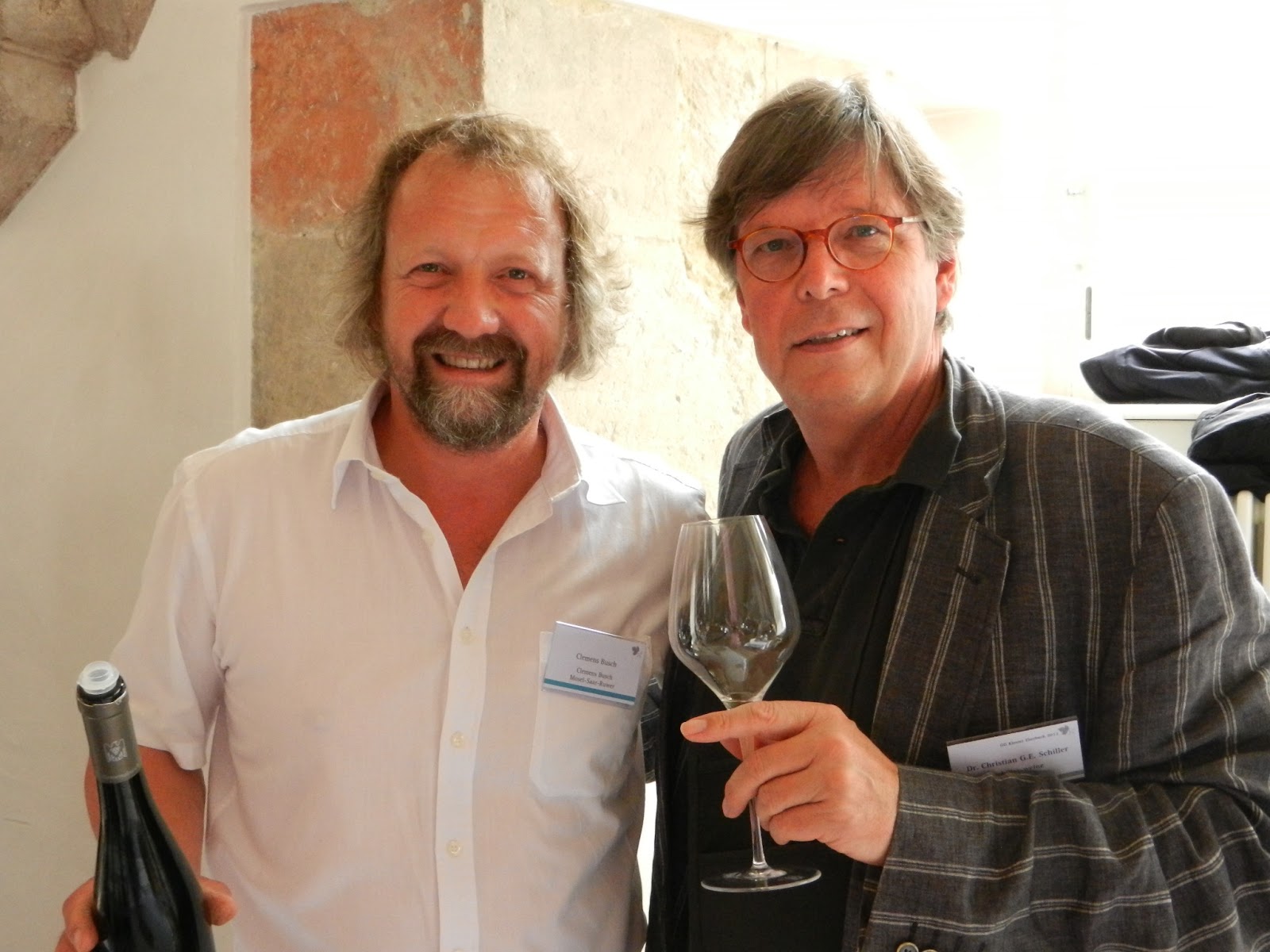 Schiller Wine With Wine Maker Clemens Busch In Puenderich At His Winery In The Mosel Valley Germany