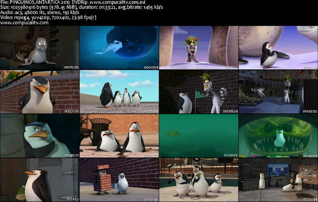 Los Pingüinos de Madagascar Operación Antártica DVDRip Español Latino Película 2012