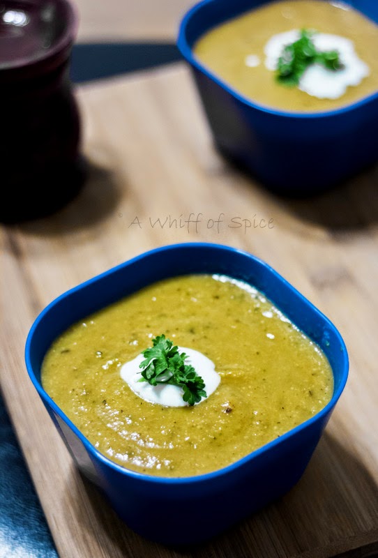Roasted Zucchini and Yellow Summer Squash Soup