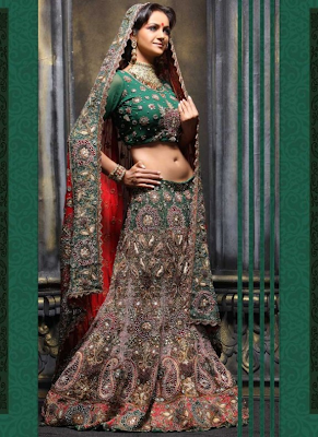 Red Lehenga  Choli Bridal 2012