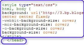 Arka plan resmi CSS kodu