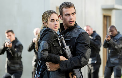 Shailene Woodley and Theo James in The Divergent Series: Insurgent