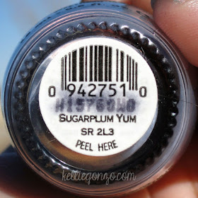 OPI Sugarplum Yum label