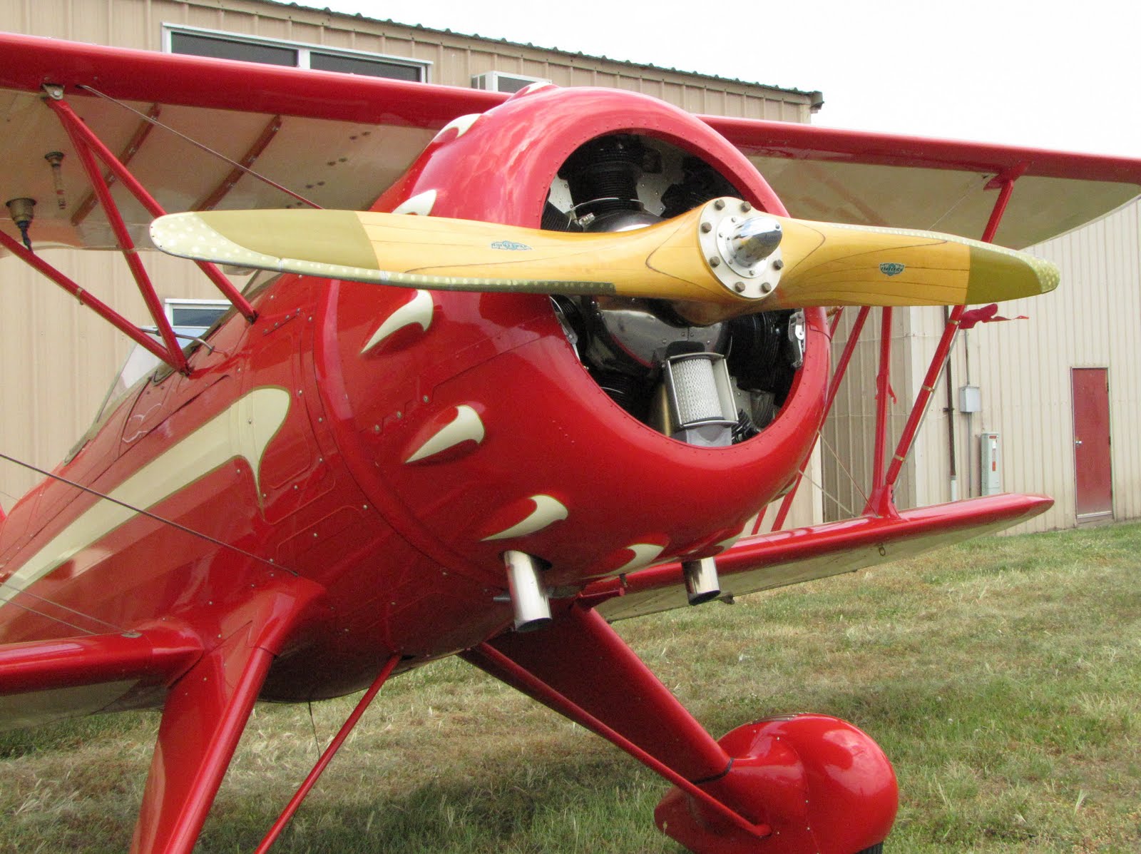 The Aero Experience Waco UMF5 With Wood Prop at the Waco Club FlyIn