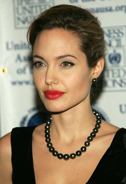 Angelina Jolie updo hairstyles 2013