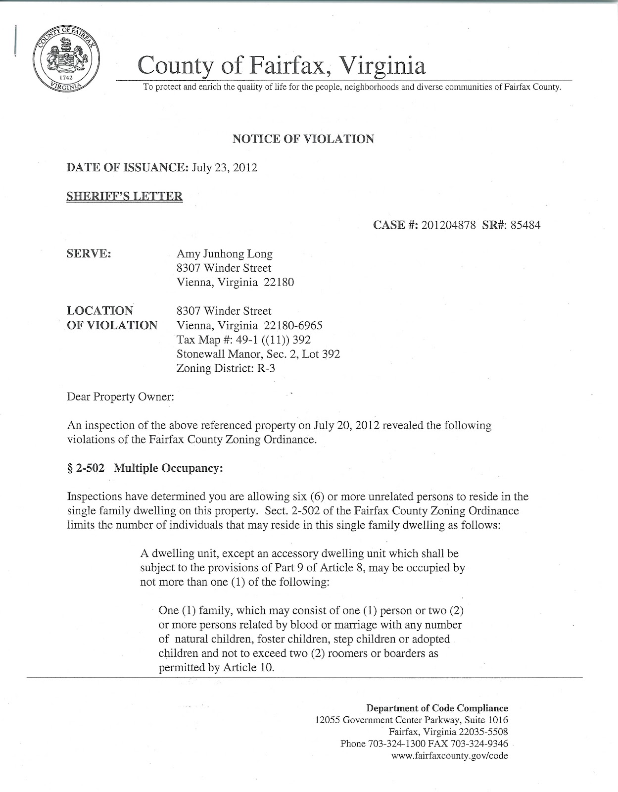 do not rent 8307 winder st vienna va 22180 fact 2 the landlord