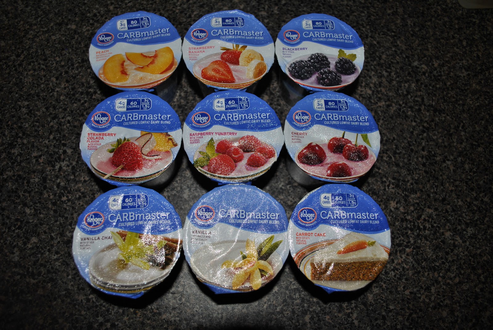 We love to cook and eat! Carbmaster Kroger Yogurts