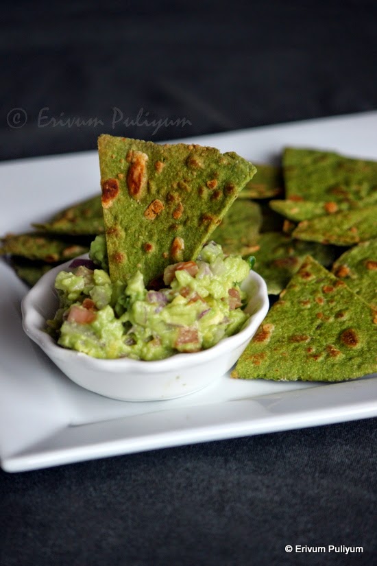Erivum Puliyum Cheesy Spinach Triangles(Step by Step Pics) Baked
