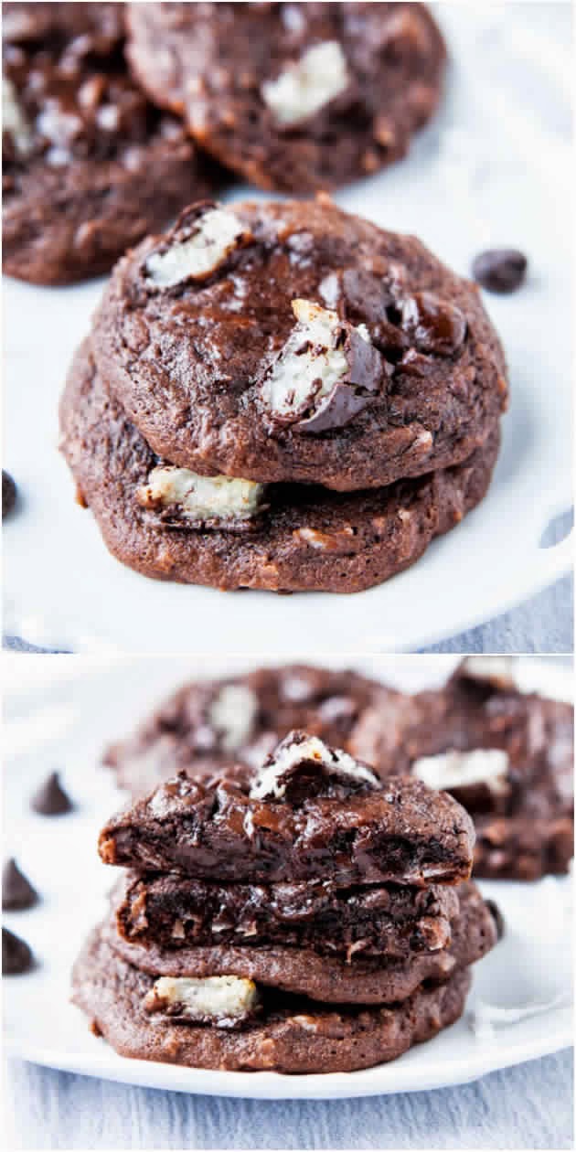 Mounds Bar Chocolate Coconut Cookies