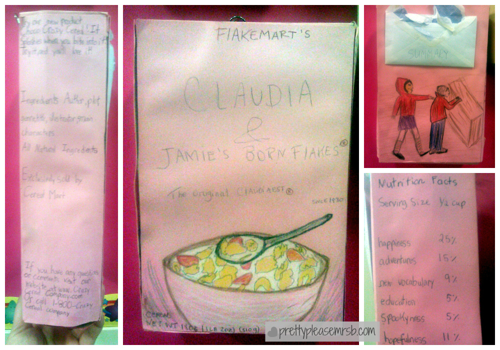 cereal box mystery book report cereal box mystery book report