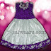 White and Purple Kids Lehenga 