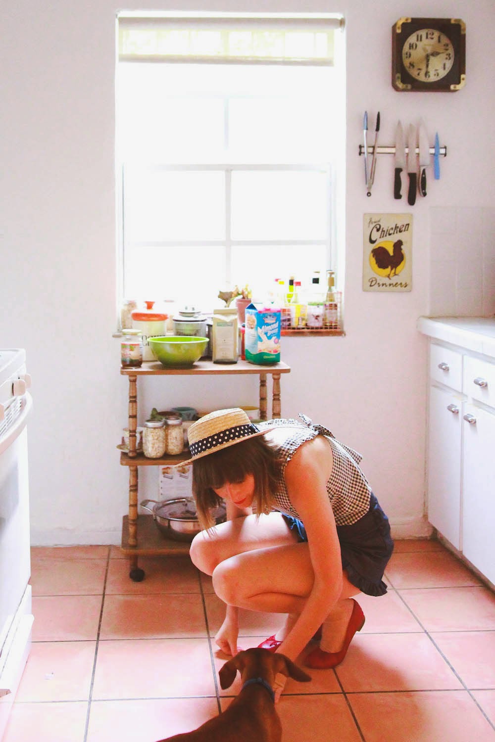 steffy kuncman miami blogger with daschund