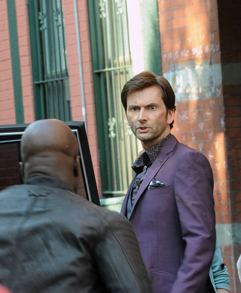 David Tennant filming Marvel's Jessica Jones in New York on Tuesday 7th July