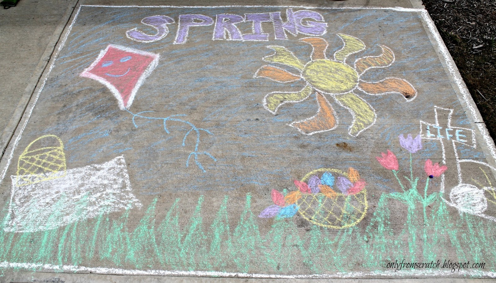 Only From Scratch Rose Art Sidewalk Chalk Contest