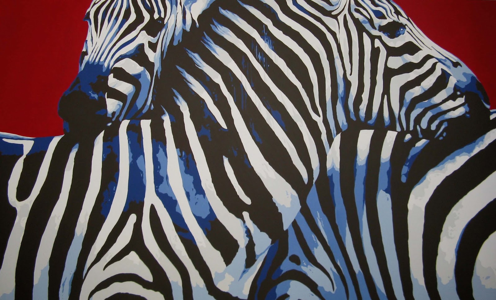 ARTISTIC TOUCH Africa meets Britain Zebra Canvas