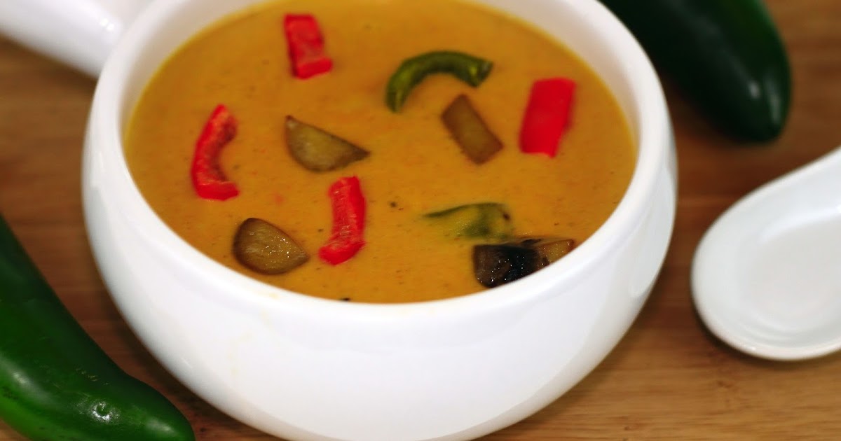 Chitra's Cuisine Roasted Jalapeno Soup