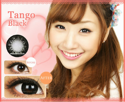 Tango Black Contact Lenses at ohmylens.com