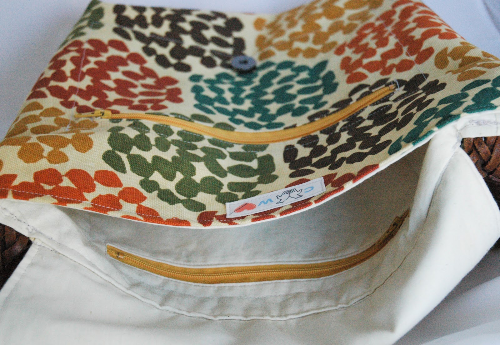 Kristina J. DIY Ideas DIY Style How To Make a Fabric Messenger Bag