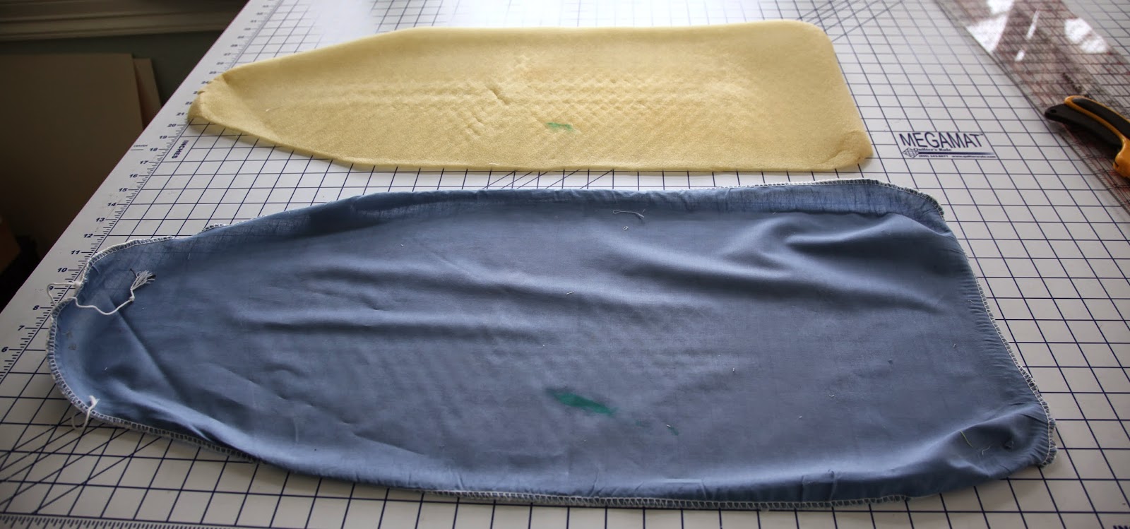 Green Bag Lady Mini Ironing Board Cover Tutorial