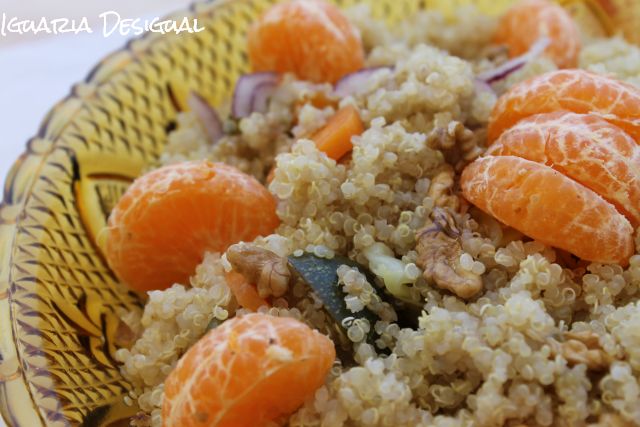 Salada de Quinoa com Tangerinas Receitas+Quinoa+Citrinos