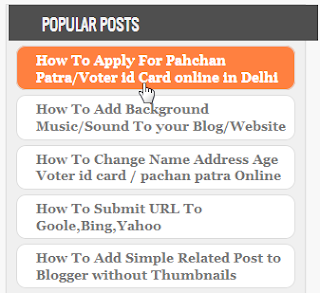 popular post widget