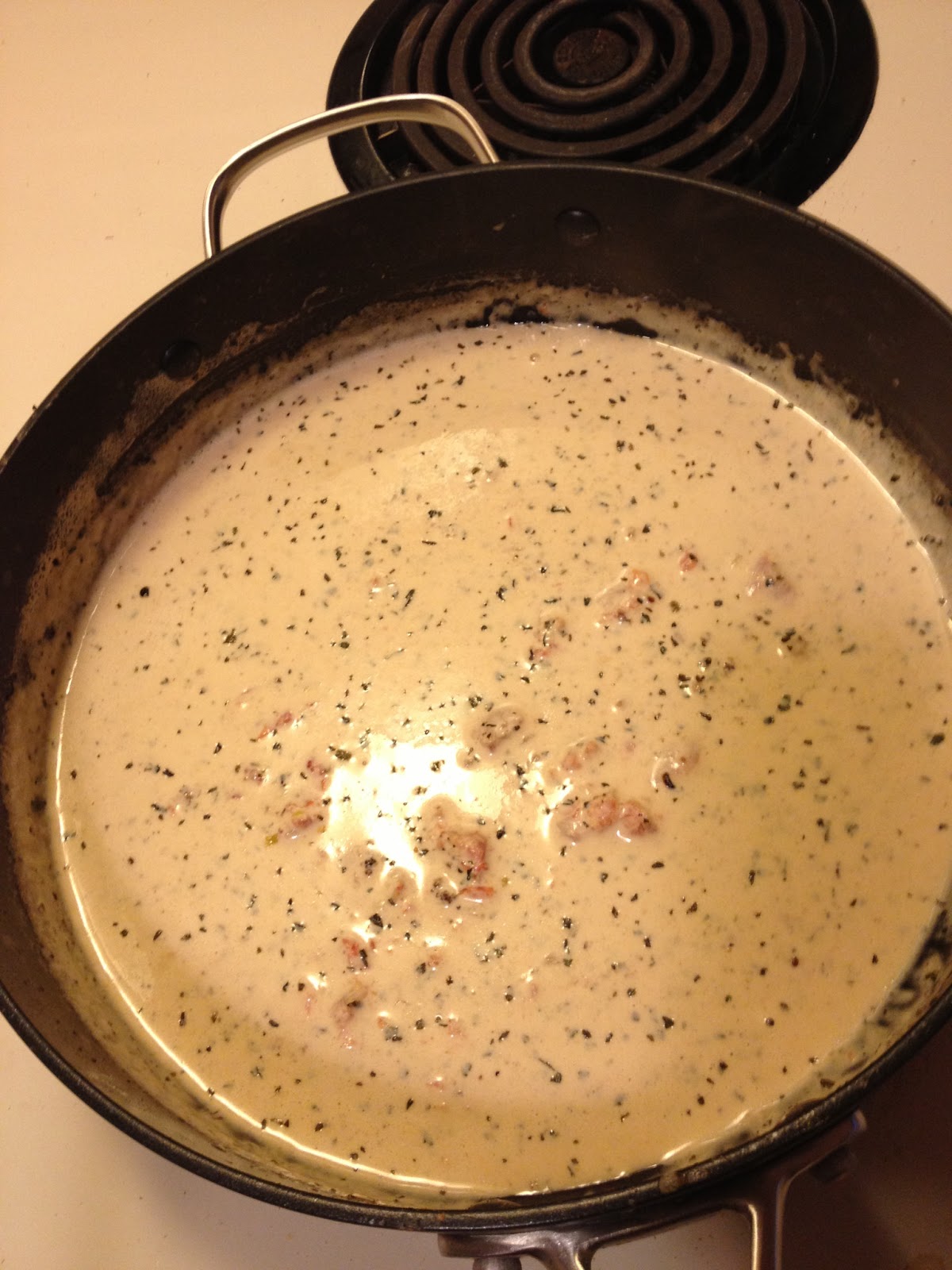 High Hopes & Heartbreak Herb Crusted Chicken in Basil Cream Sauce