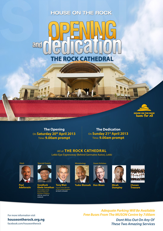 To 3Fourteen House on the Rock opens and dedicates The Rock