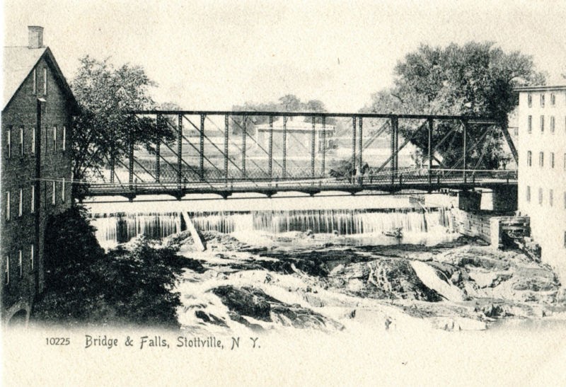 Old Pictures of Columbia County NY Bridge and Falls, Stottville NY