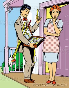 Herman S Humble Happenings Door To Door Salesman
