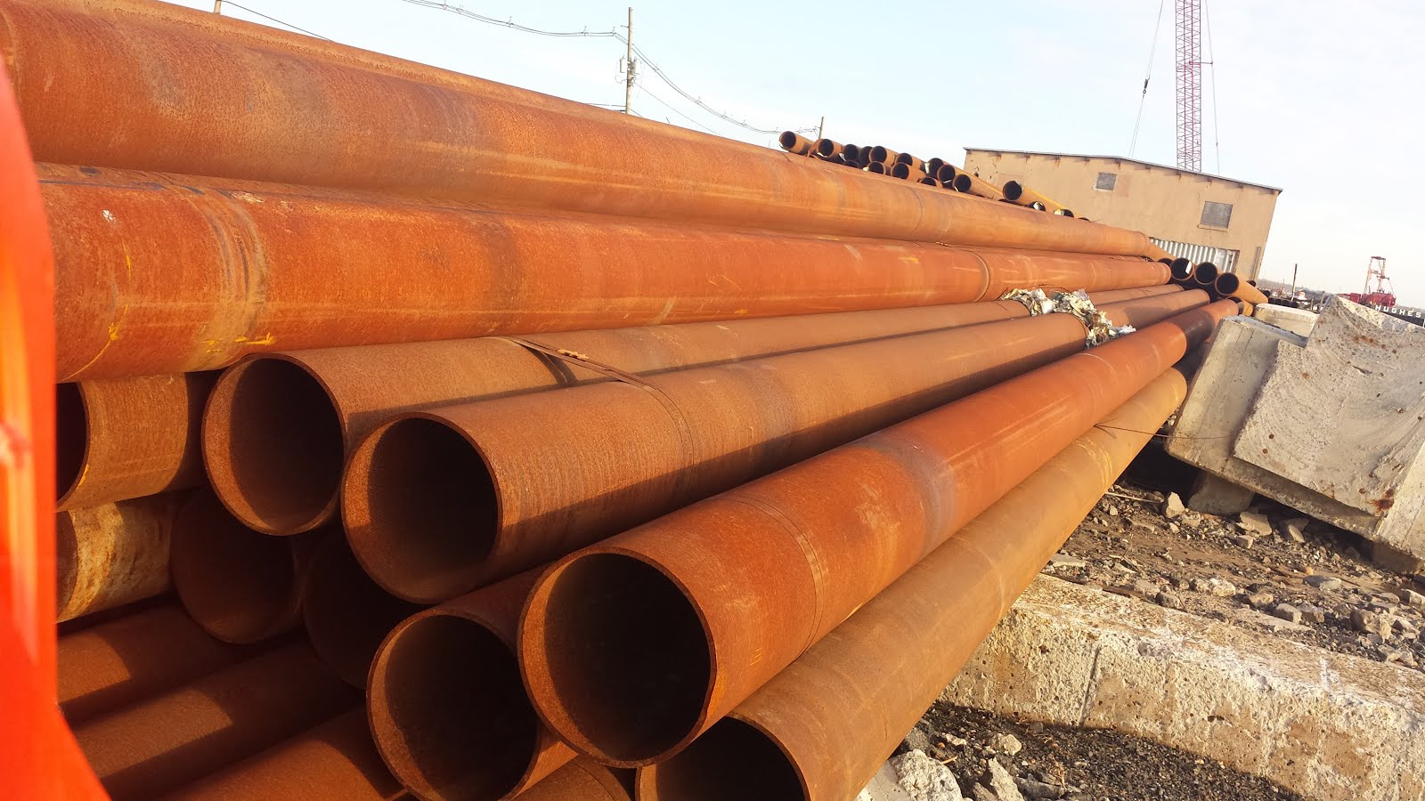 FS Supply Co Surplus Pipe and Cutoff HP 14 x 89 H Piles for sale