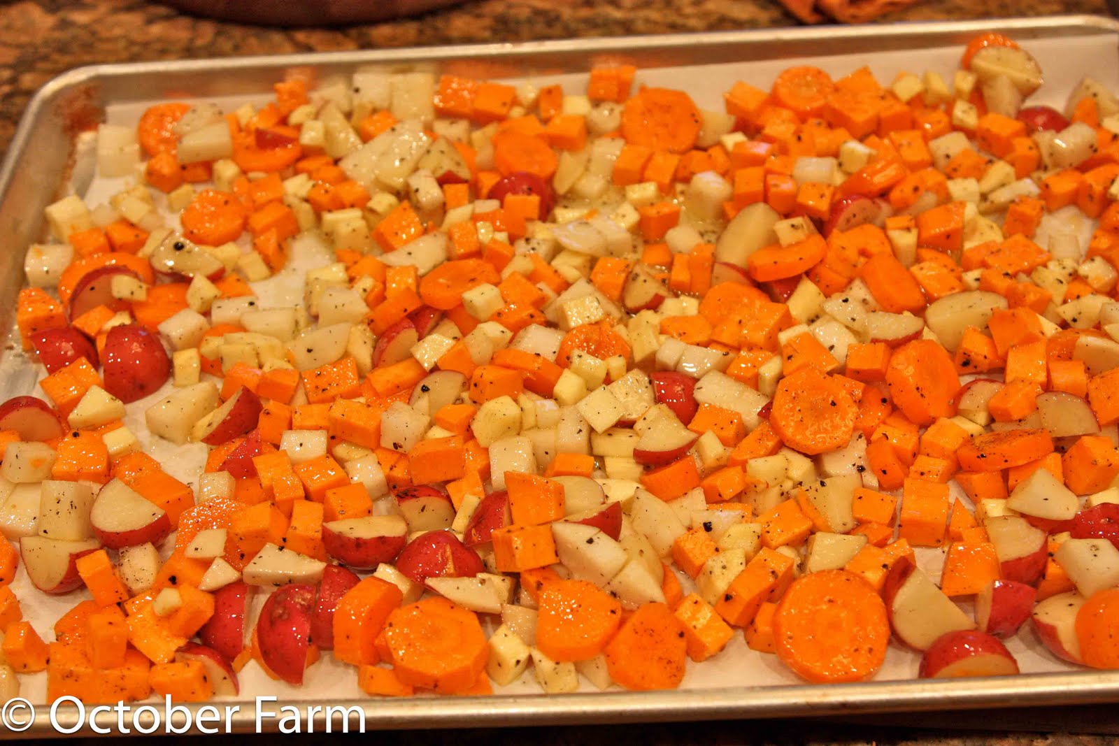 Lamb Chops with Roasted Root Vegetables and Israeli Couscous