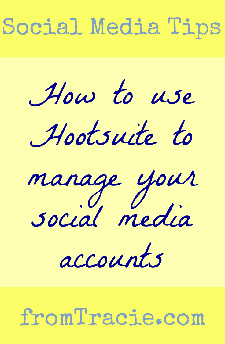 How to use Hootsuite to manage your social media accounts, schedule tweets and other updates, and keep yourself organized.